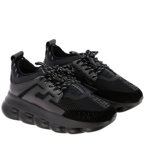 versace runners all black|Versace sneakers for men.